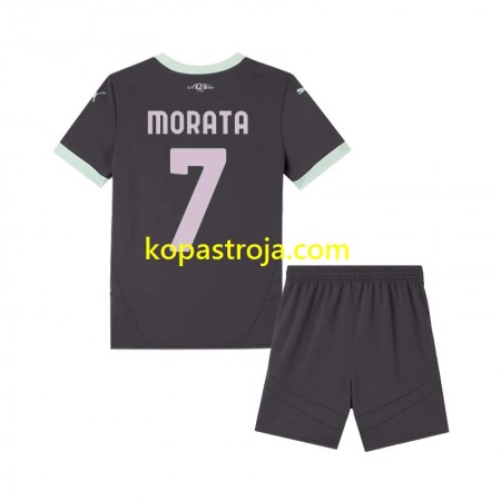 Billiga Fotbollströjor AC Milan Morata 7 Barn Tredje tröja 2024/25 Kortärmad